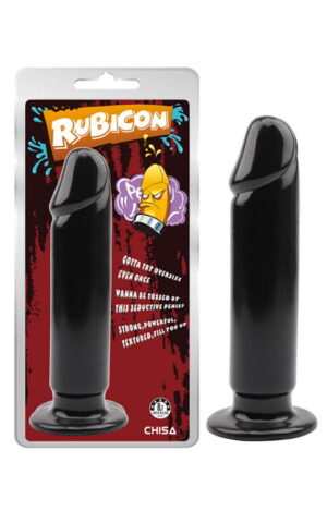 Голем црн бат плаг во форма на пенис 22 х 5 см (Rubicon)