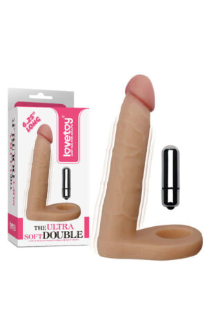 Дупли пенетратор со вибрација 15,6X2.6 см. The Ultra Soft Double