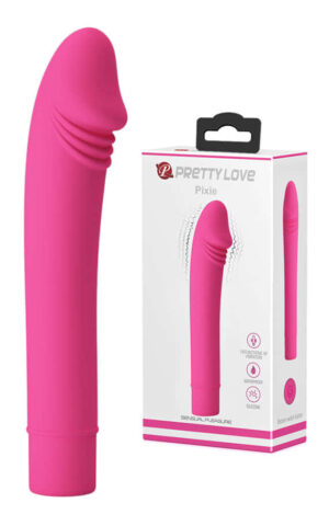 Силиконски вибратор во форма на пенис со 10 модови на вибрација Pretty Love Pixie 15,3 х 2,9 см.