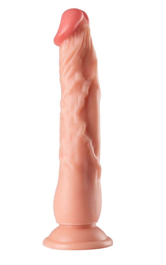 Реалистично дилдо без тестиси со многу вени за додатна стимулација 23 X 4,5 см.